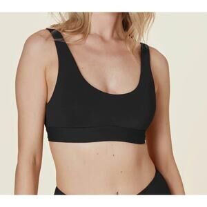 Andie Swim Ventura Bikini Top AT285 Swimsuit Black Size Small S NWOT 1857